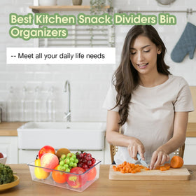 ZIZOTI six-pack pantry bins arranged for home organization