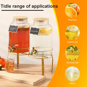 ZJ Whoest gold stand elevates beverages for stylish, accessible serving.