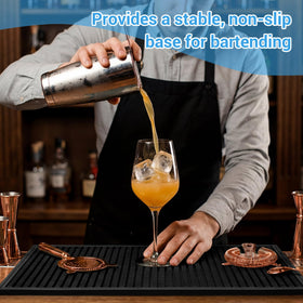 ZJWZLG Bar Mat bar cart setup provides stable service area