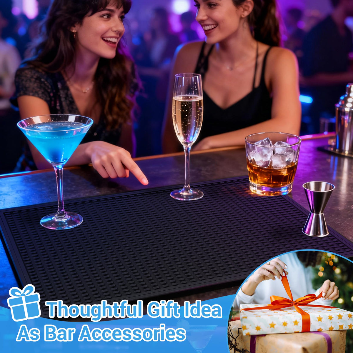 ZJWZLG Bar Mat dish drying hygienic surface for quick cleanup