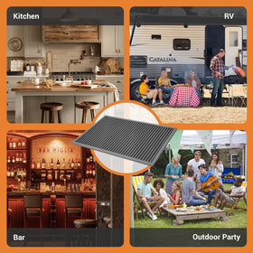 ZJWZLG bar mat ideal for home bar setups with stylish practicality.