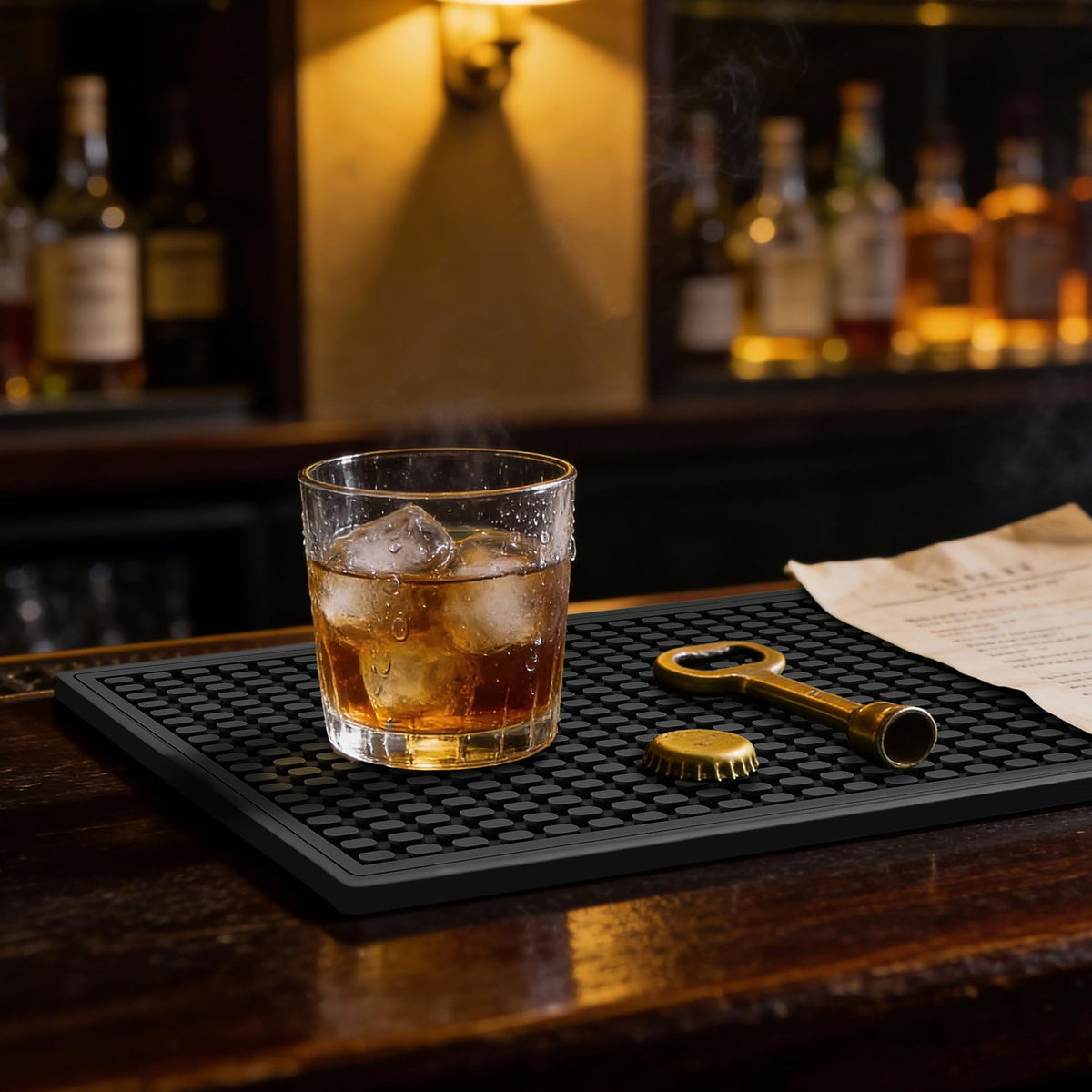 ZJWZLG Bar Mat Small dishwasher-safe for quick, easy cleaning.