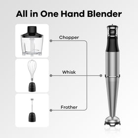 ZKBHOME chopper attachments chop meats and vegetables quickly.