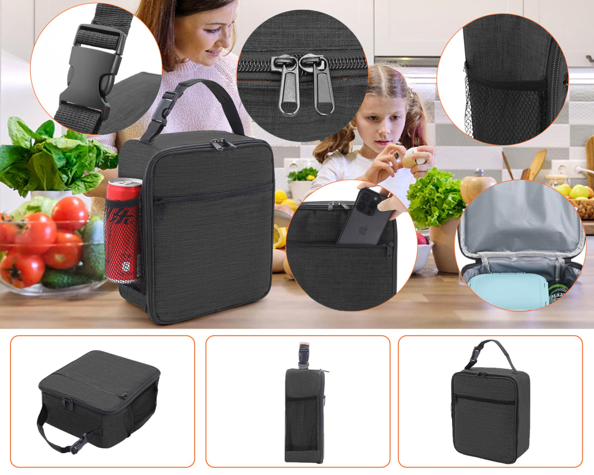 ZM-YOUTOO lunch box depth gray color adds a sleek professional touch.