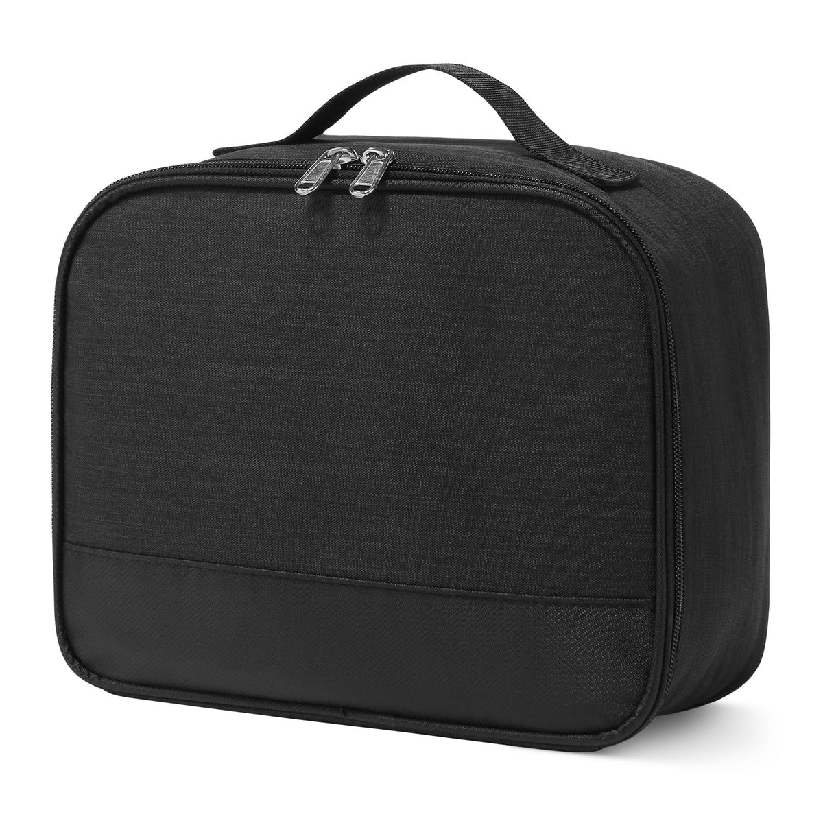 ZM-YOUTOO lunch box front view in black, stylish portable storage for work.