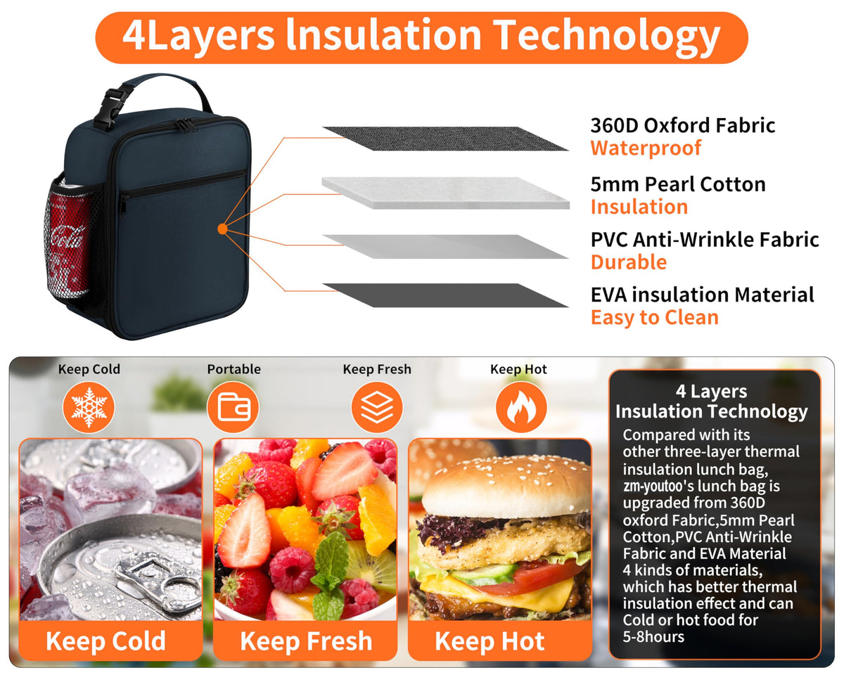 ZM-YOUTOO lunch box ideal for outdoor picnics and adventures