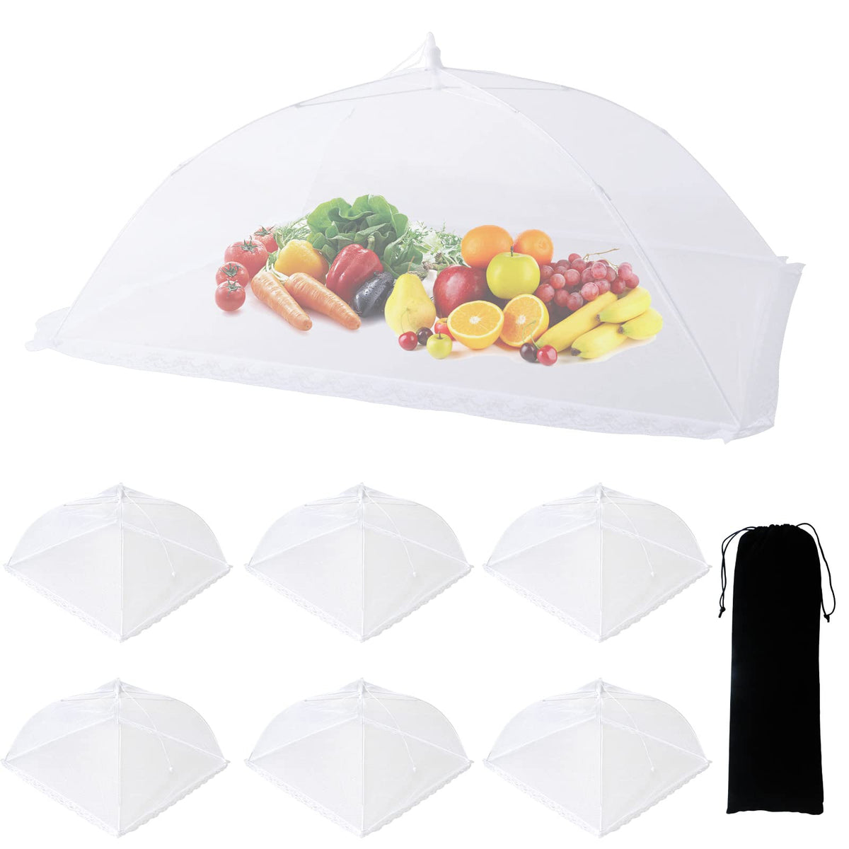 ZMCINER extra large outdoor cover protecting large platters from insects