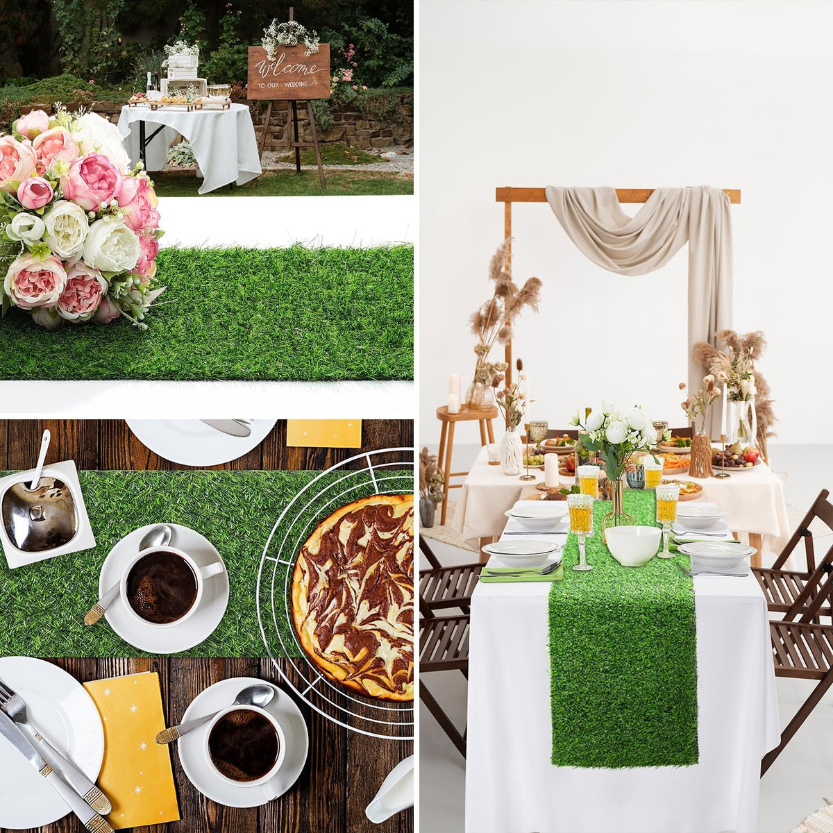 ZMENGZL eco-friendly artificial grass runner suitable for families and daily use.