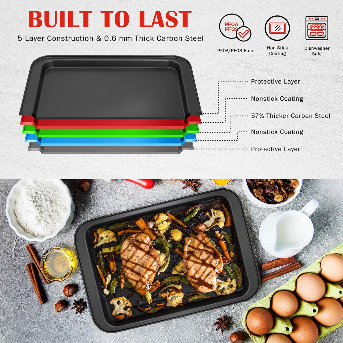 zmkele bakeware set muffin cups for perfect cupcakes