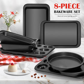 zmkele bakeware set two round cake pans for layered cakes