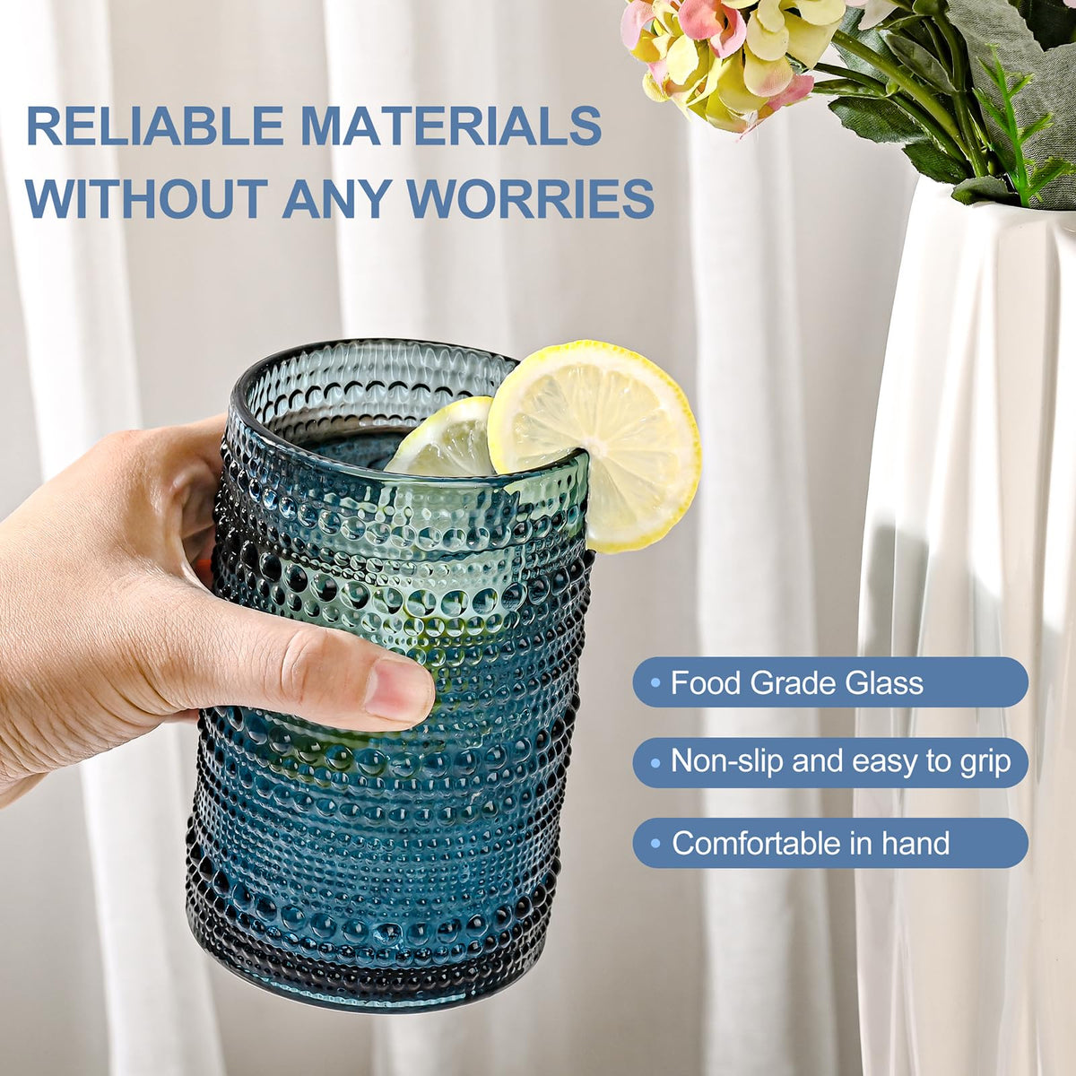 ZMOWIPDL Dishwasher-safe glassware for easy cleaning and daily use.