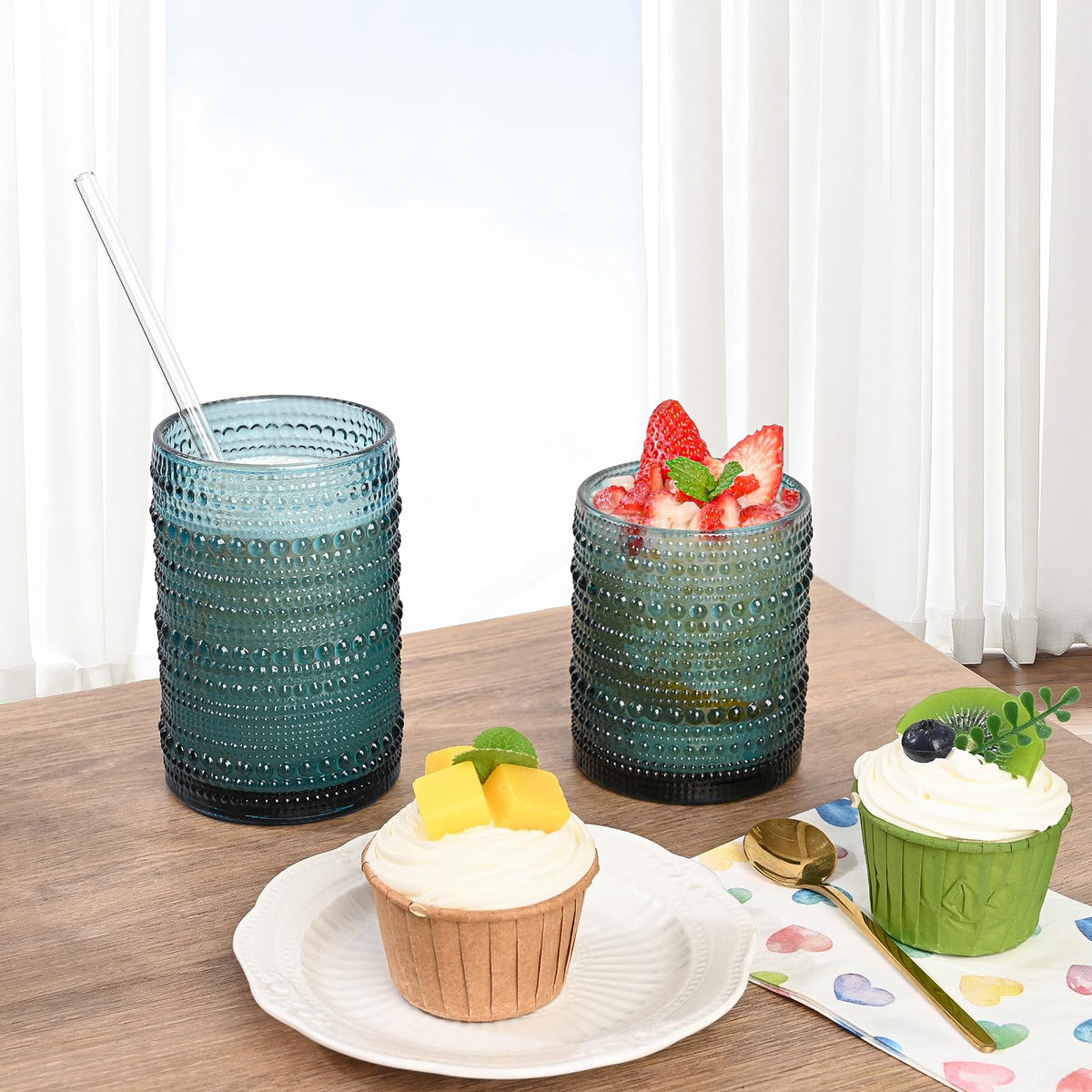 ZMOWIPDL glass straw set for eco-friendly sipping and cocktails
