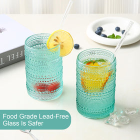 ZMOWIPDL glass straws set six-pack for eco friendly sipping