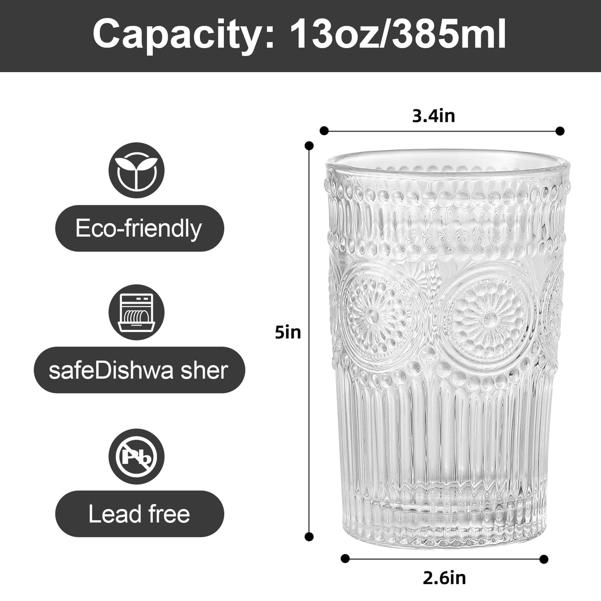 ZMOWIPDL highball 13oz glass ideal for cocktails