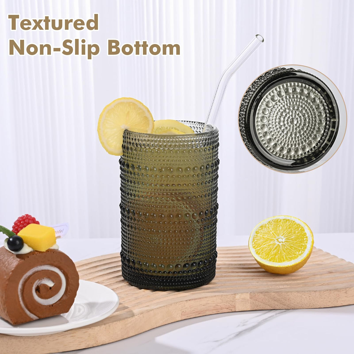 ZMOWIPDL hobnail beaded-detail close-up shows textured grip and retro embossing.