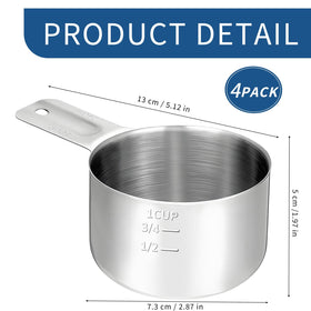 Zmpkhba 240 ml cup highlights durable 304 stainless steel and easy cleaning