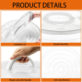 Zmpkhba clear plastic container helps keep foods visible and fresh.