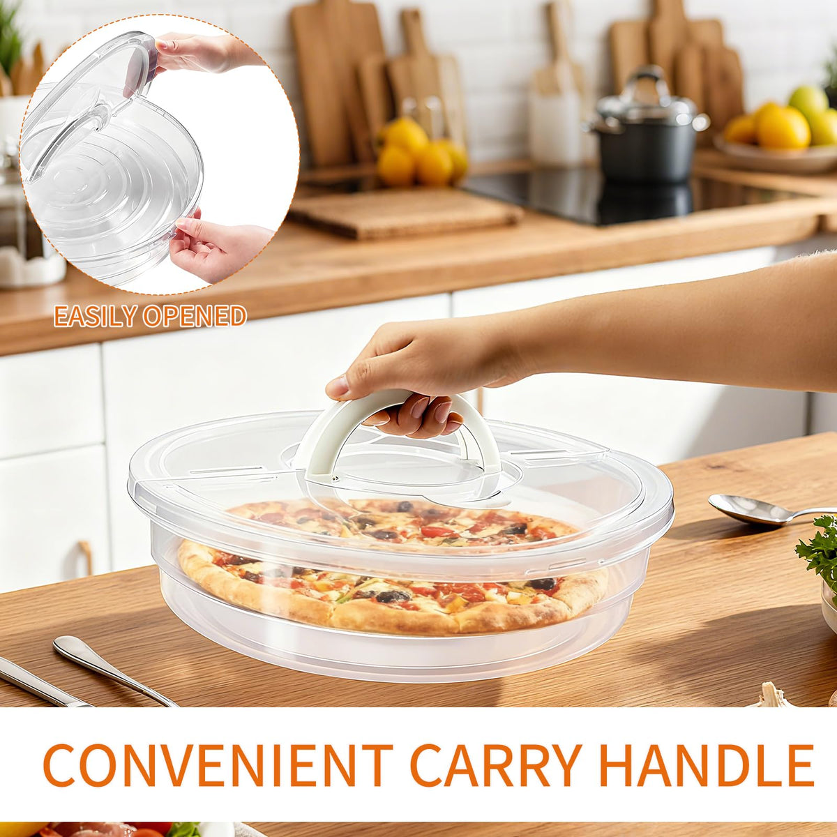 Zmpkhba reusable storage for pies, cakes, and pastries.