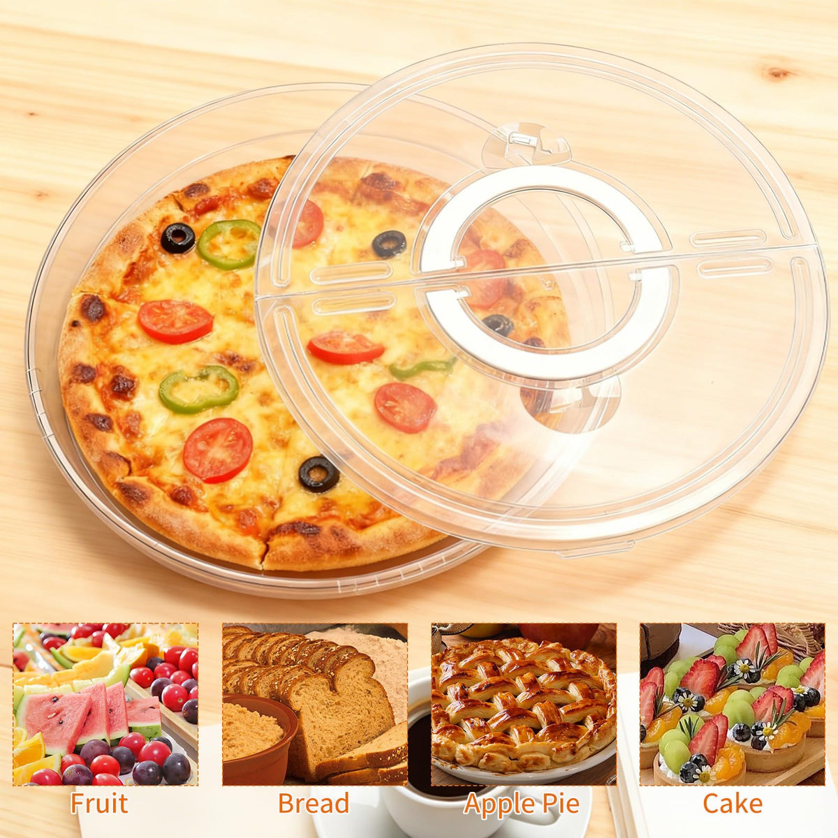 Zmpkhba 2-pack keeps multiple slices fresh during meal prep.