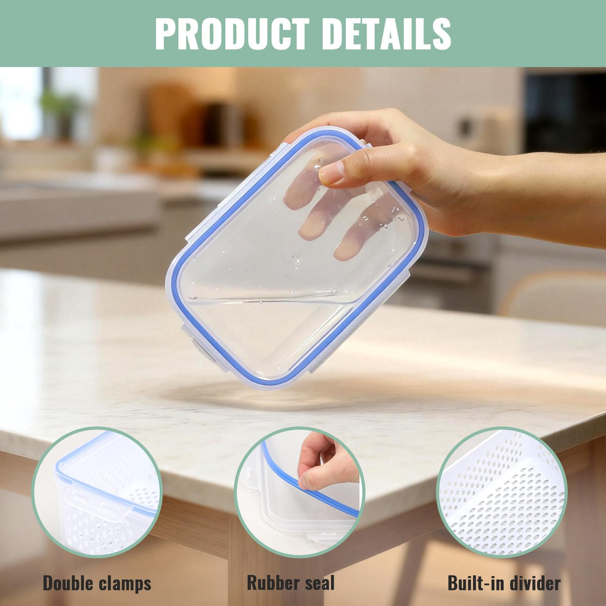 Zmxiabo BPA-free plastic material ensures safe fridge storage.