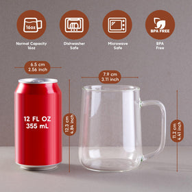 ZMZKKLL borosilicate mug shows durable design for hot and cold drinks
