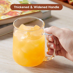 ZMZKKLL dishwasher-safe glass mug ready for easy cleanup