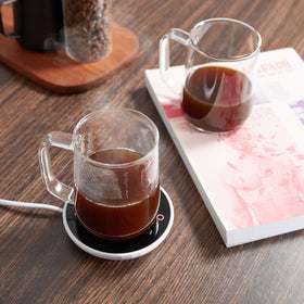 ZMZKKLL glass coffee mugs 14oz dishwasher-safe for easy cleaning after busy mornings