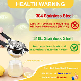 ZNCZHZN lemon squeezer wide chamber highlights large fruit compatibility