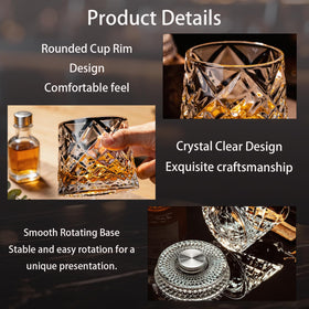 ZNGFTRL 360-degree rotation design enables gentle aeration and aroma release