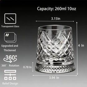 ZNGFTRL whiskey gift glass set makes a thoughtful present for enthusiasts