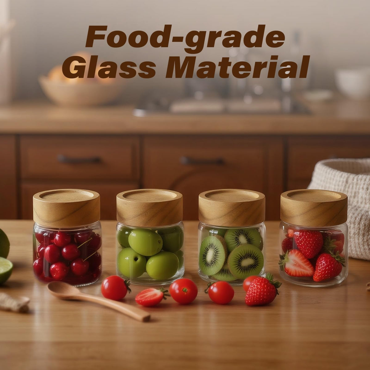 Zoaiirte airtight seal demonstrated on jars for moisture protection