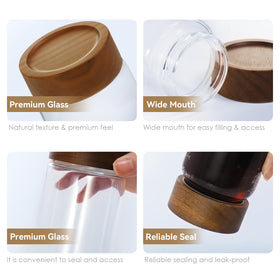 Zoaiirte dishwasher-safe glass jars with easy-clean design for maintenance.