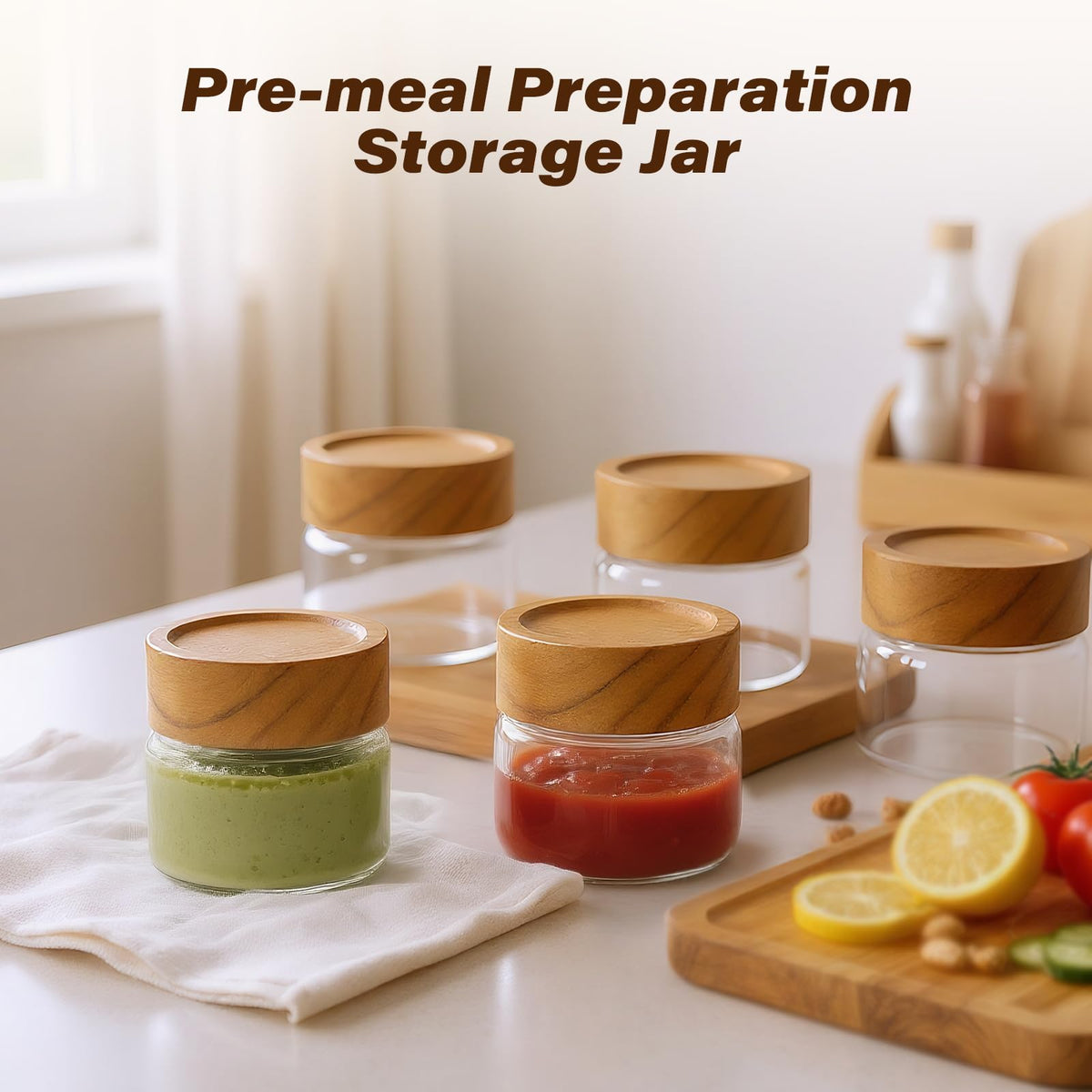 Zoaiirte stackable flat lid design maximizes vertical kitchen storage.