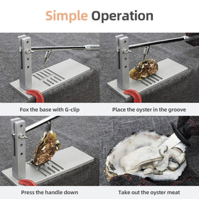 ZOAMEACY oyster shucker tool with adjustable handle for varying sizes