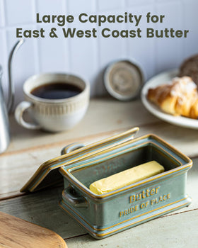 Ideal housewarming gift, Zoeeker butter dish, practical and stylish.