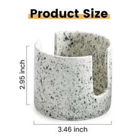 Zoeeker ceramic freestanding brush holder adds farmhouse flair