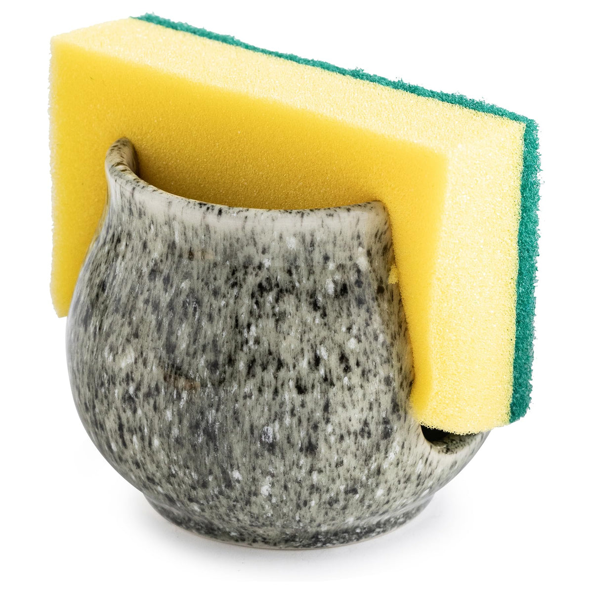 Zoeeker ceramic sponge holder keeps sponges organized and within reach