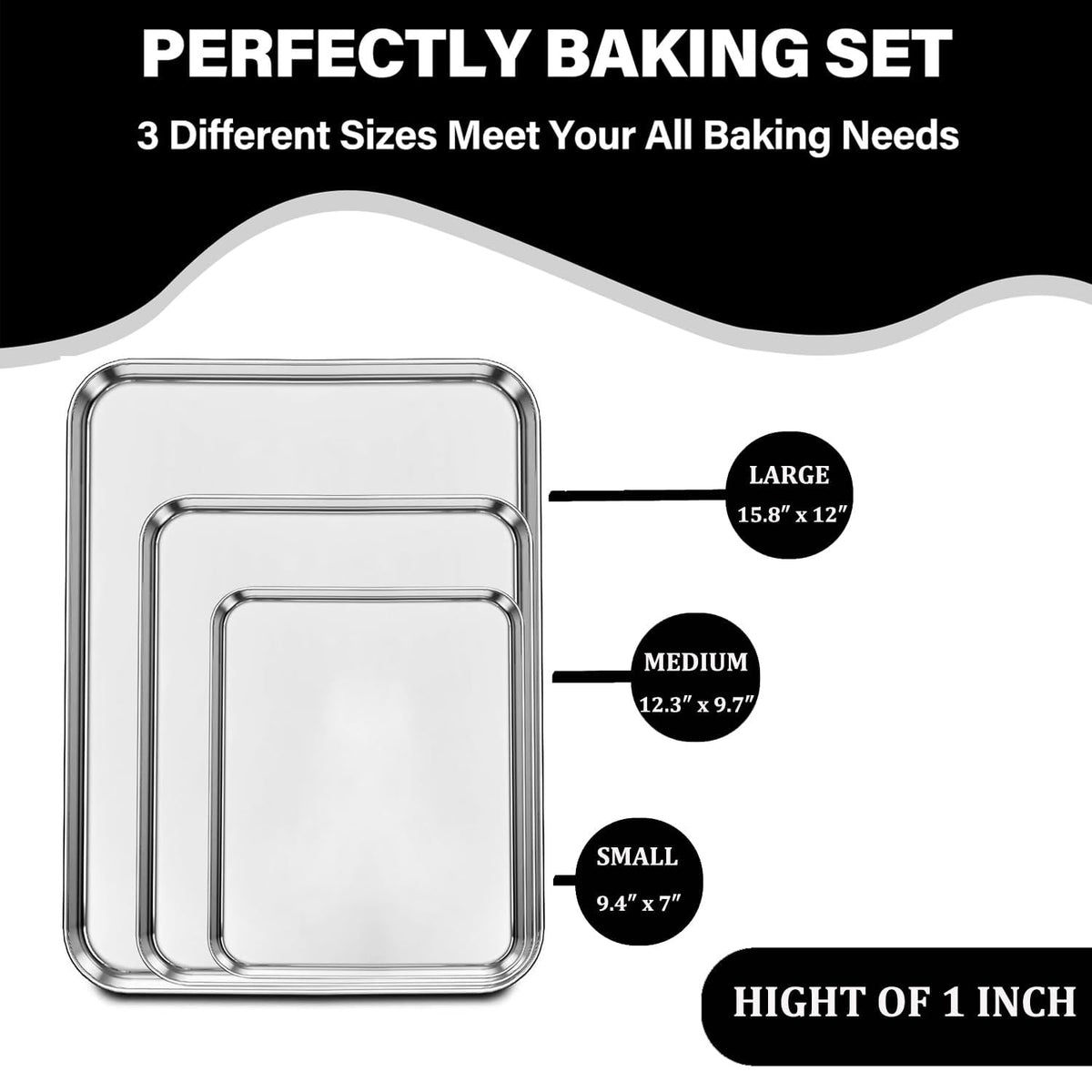 ZOEHROWS 12-inch baking sheet with even heat for roasting and cookies