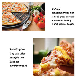 ZOEHROWS dishwasher-safe pizza pan simplifies post-bake cleanup.