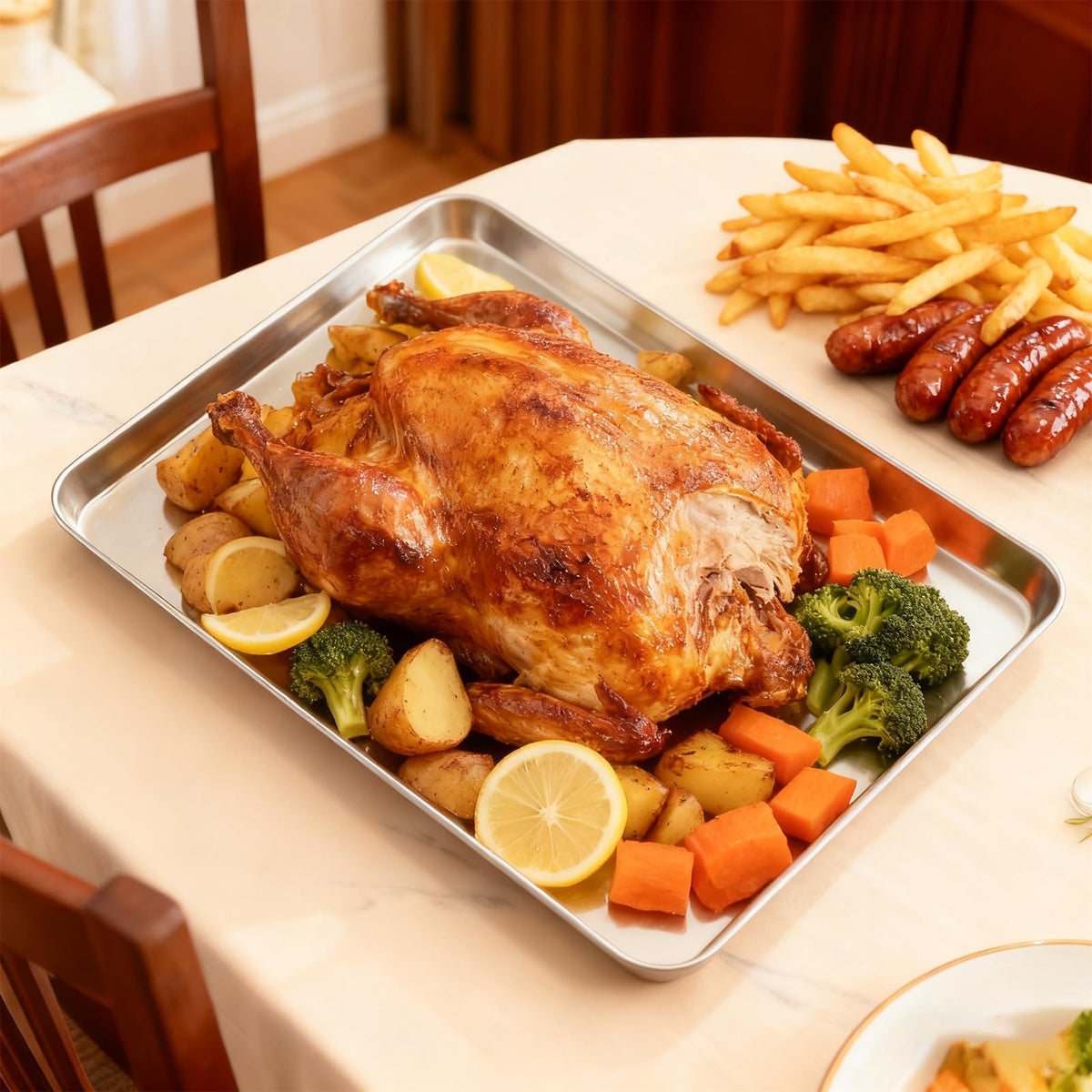 ZOEHROWS non-coated stainless finish pans to avoid flavor transfer and maintain cleanliness