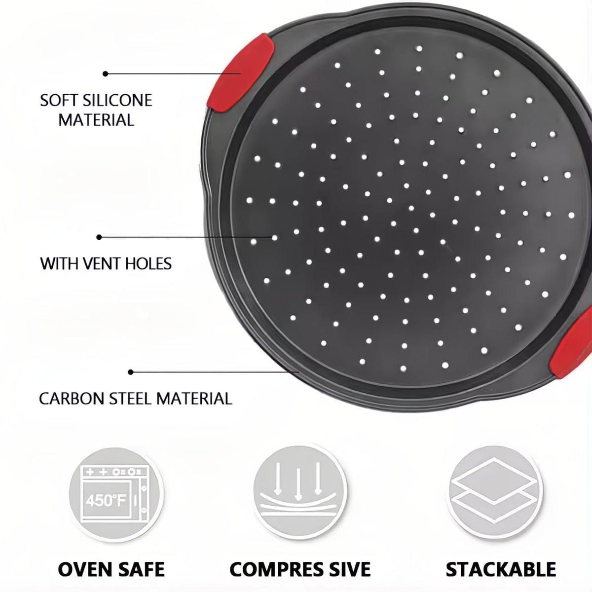 ZOEHROWS non-stick coating ensures easy release and quick cleanup.
