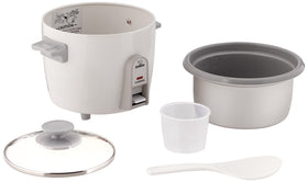 Zojirushi 3 Cup Rice Cooker shows nonstick inner pan for easy release.