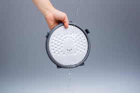 Zojirushi triple heater system evenly heats rice for consistent texture.