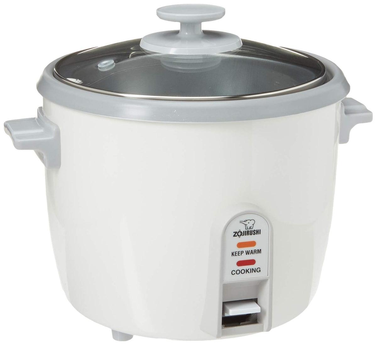 Zojirushi 6-Cup Rice Cooker top view shows compact design, ideal for quick weeknight meals.
