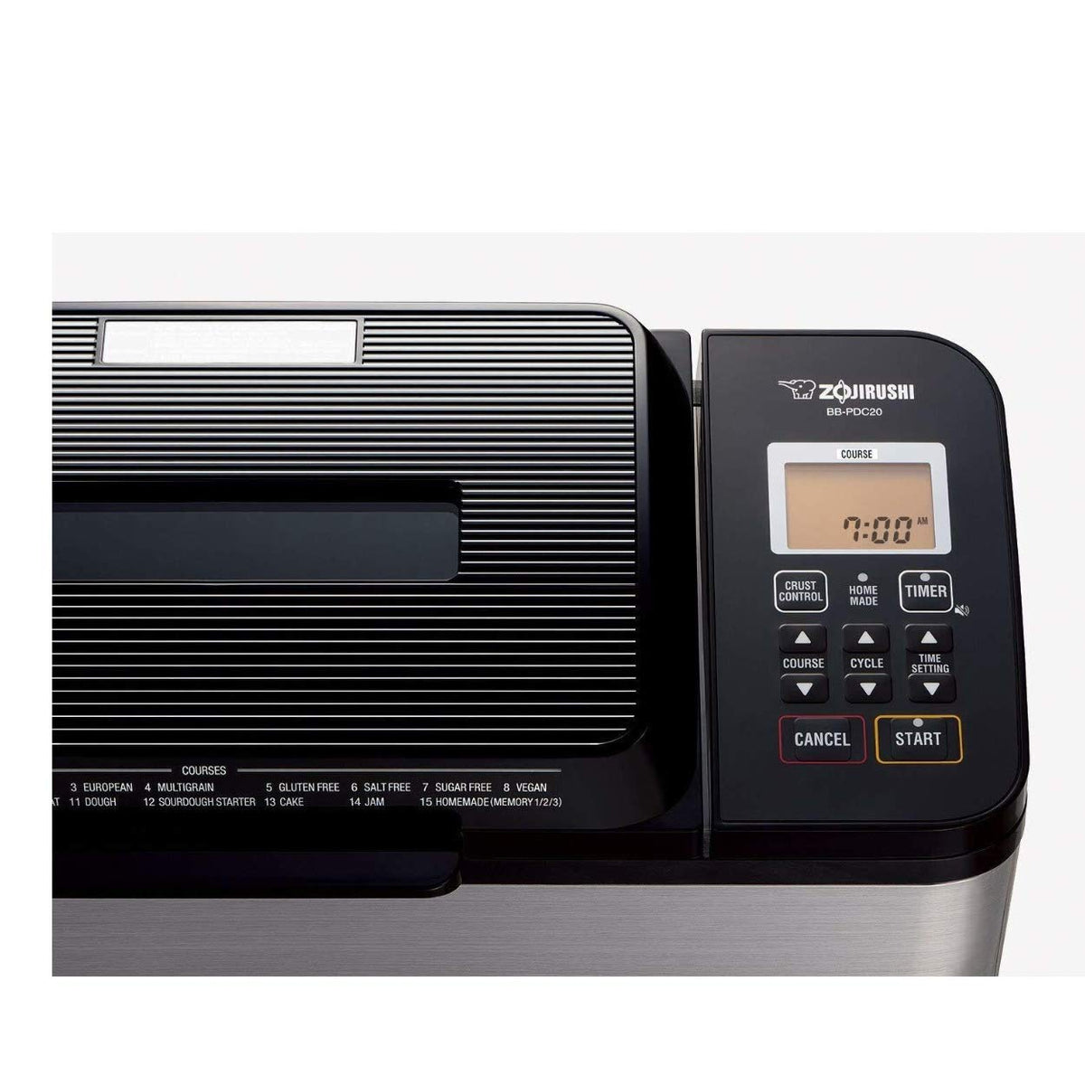 Zojirushi BB-PDC20BA crust shade options for browning