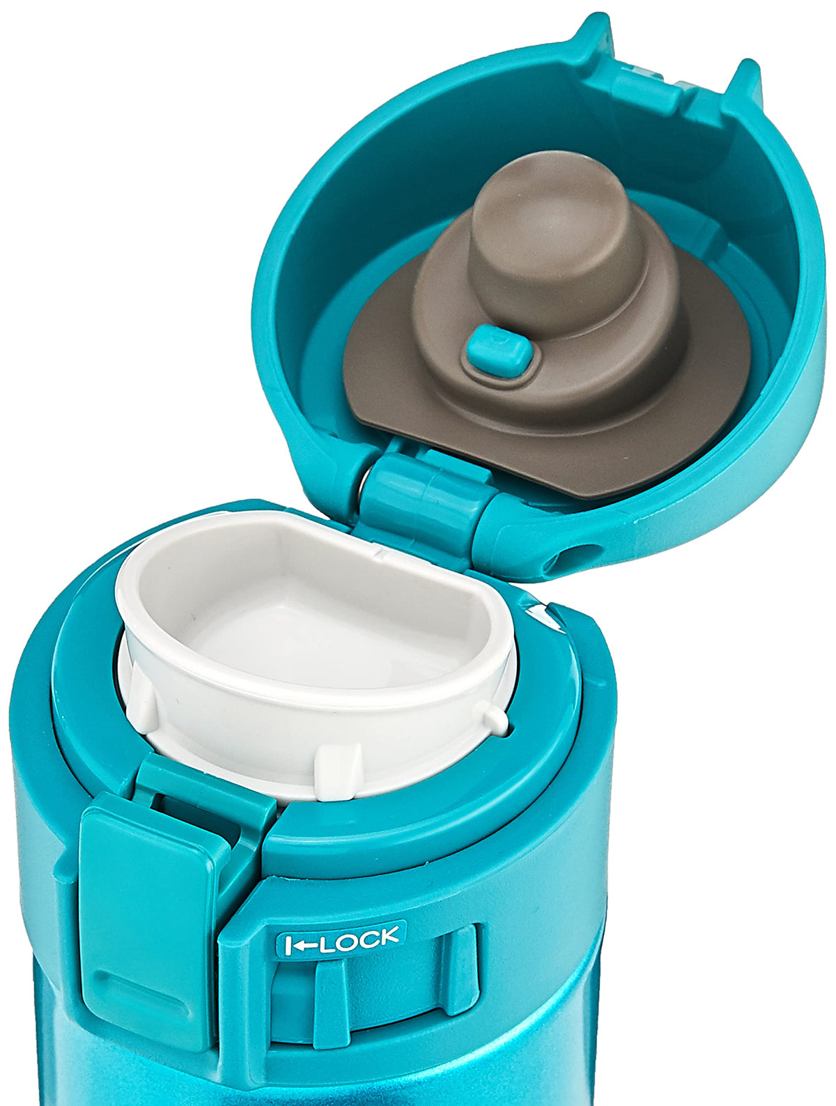 Zojirushi Emerald 16oz mug interior with Slick Steel finish for easy cleaning.