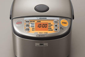 Zojirushi NP-HCC10XH inner cooking pan showing even heat for consistent rice.