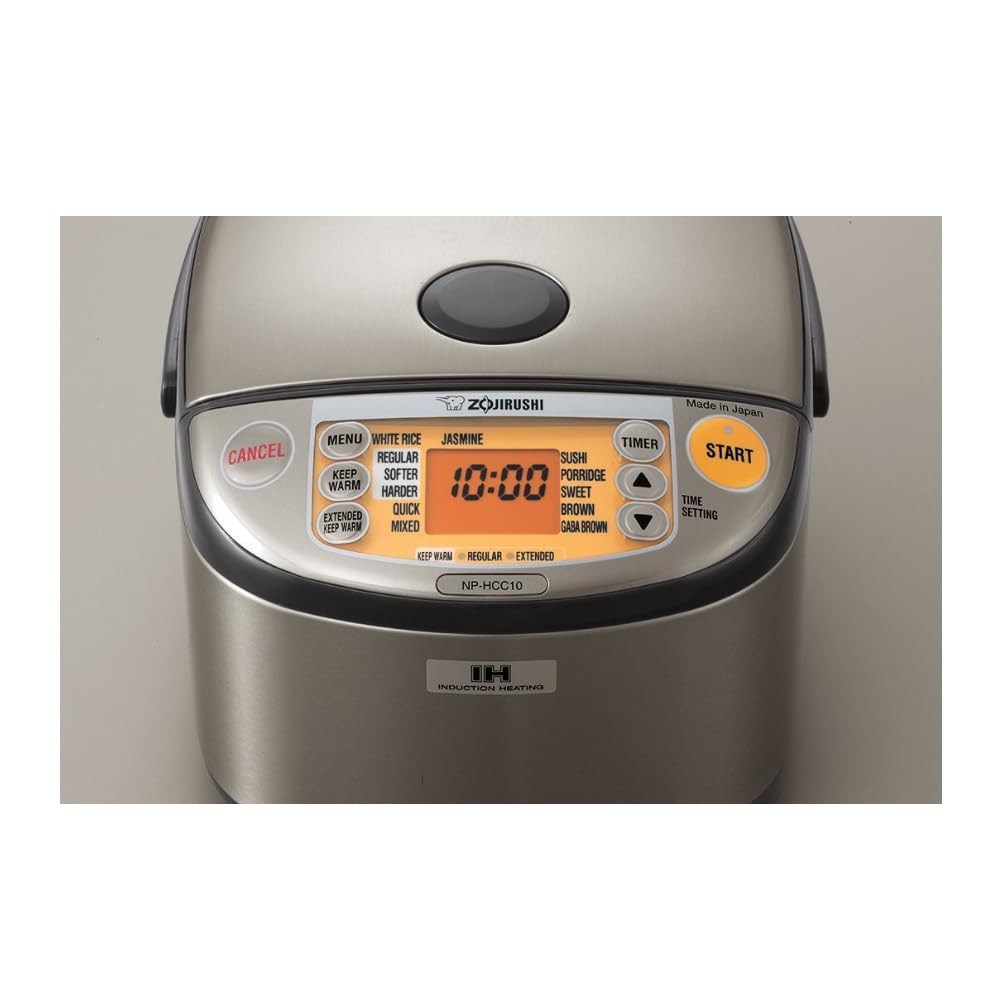 Zojirushi NP-HCC18XH interior reveals triple heating for even cooking results.