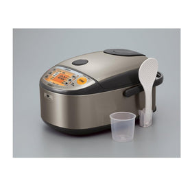 Zojirushi NP-HCC18XH stainless-dark-gray exterior offers durable, easy-clean design.