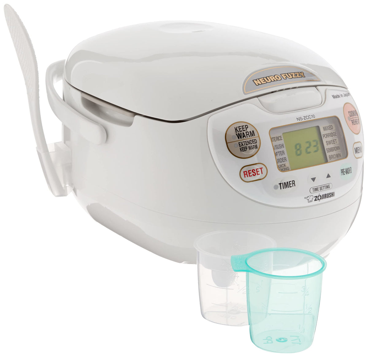 Spherical nonstick inner pan ensures even heating in the Zojirushi NS-ZCC10